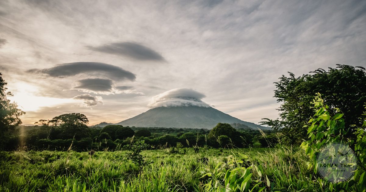 Volcán Concepción and green landscape in Rivas, Nicaragua
