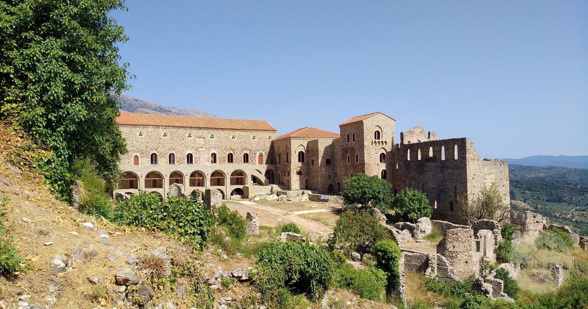 The Byzantine ruins of Mistra in the Peloponnese, Greece