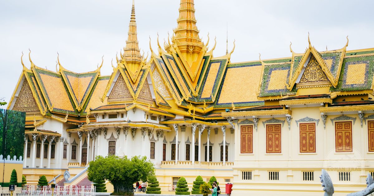 Golden spires and Khmer rooflines of the Royal Palace in Phnom Penh, Cambodia for women travelers