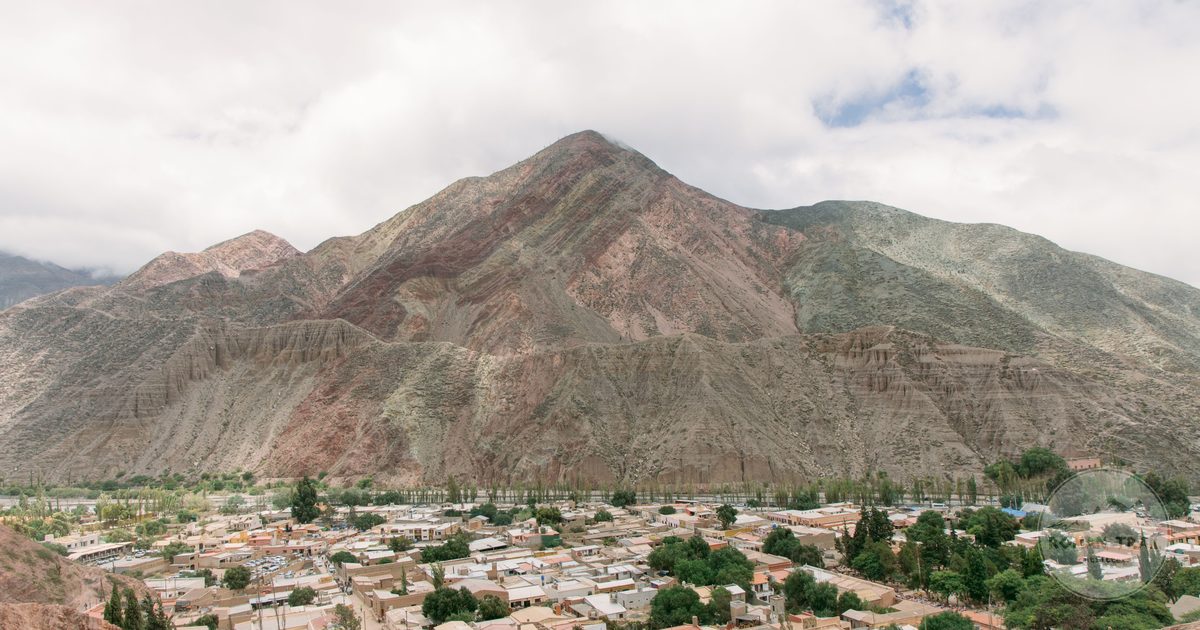 The coloured hills and landscape at Purmamarca, Jujuy, Argentina