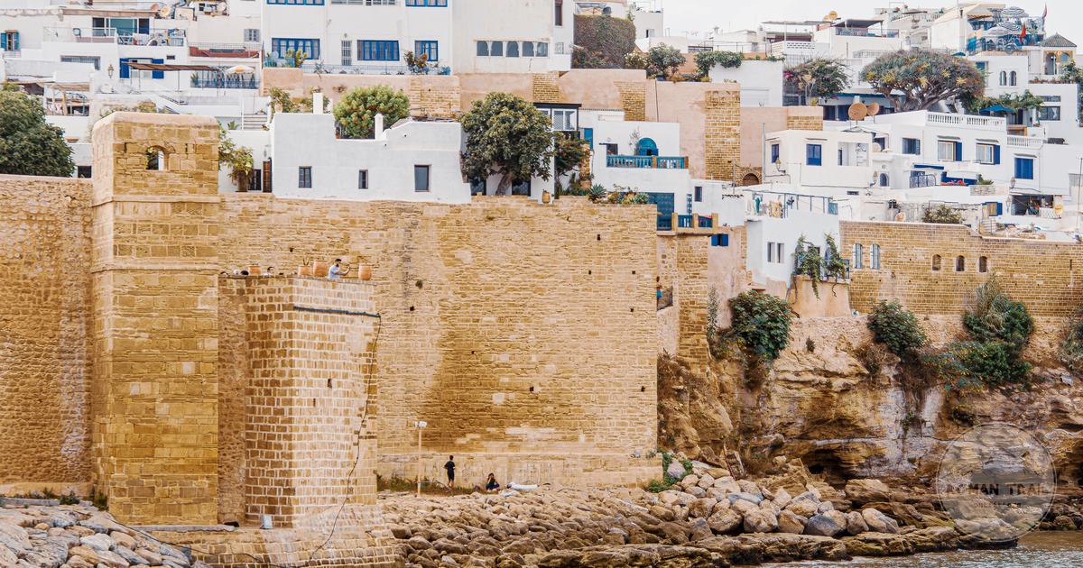 The Kasbah of the Udayas above the water in Rabat, Rabat packing list for women by Roman Trail Outfitters