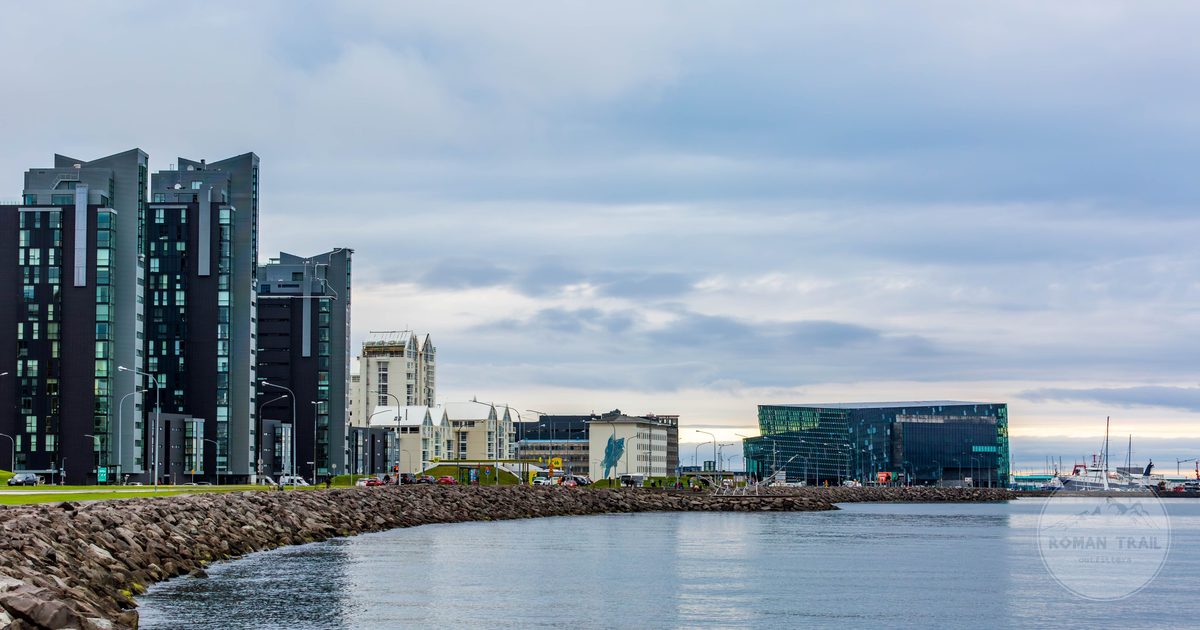 The Reykjavik waterfront and modern architecture, Iceland
