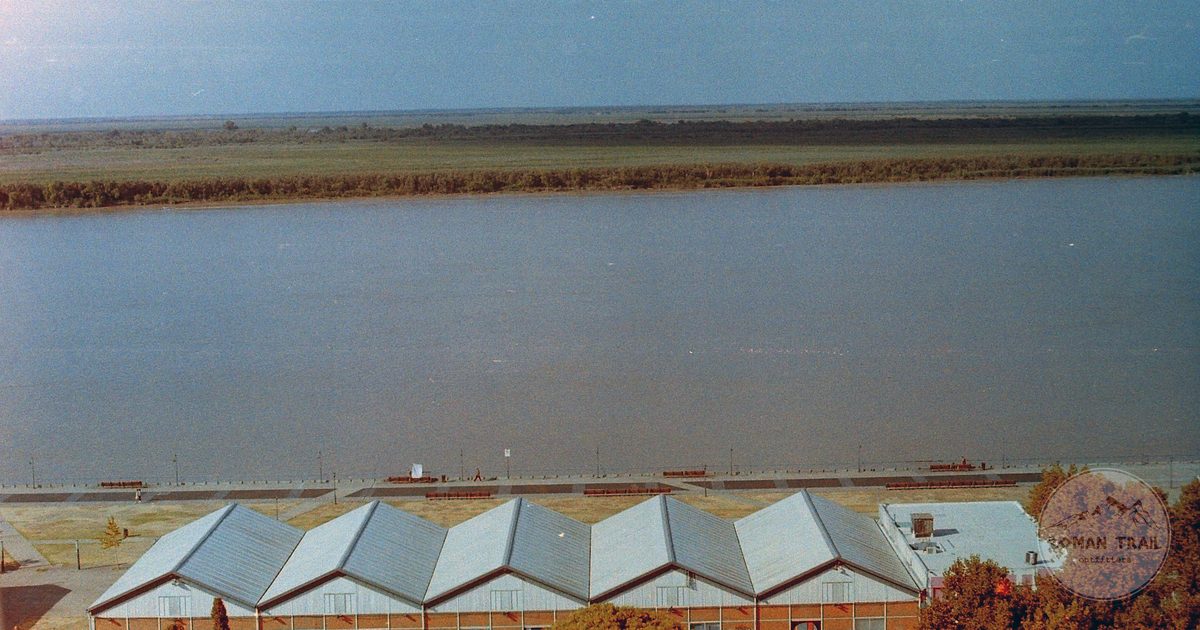 Buildings along the Parana river at Rosario, Argentina