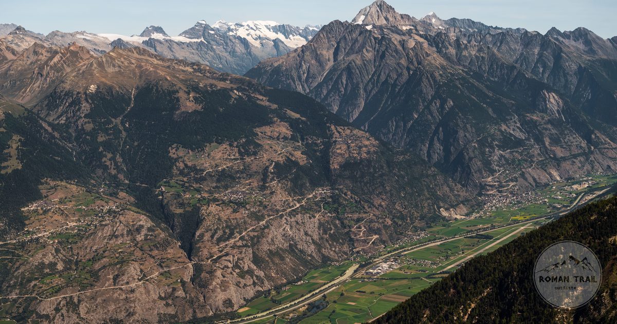 The Anniviers valley and the Swiss Alps in Valais, Switzerland