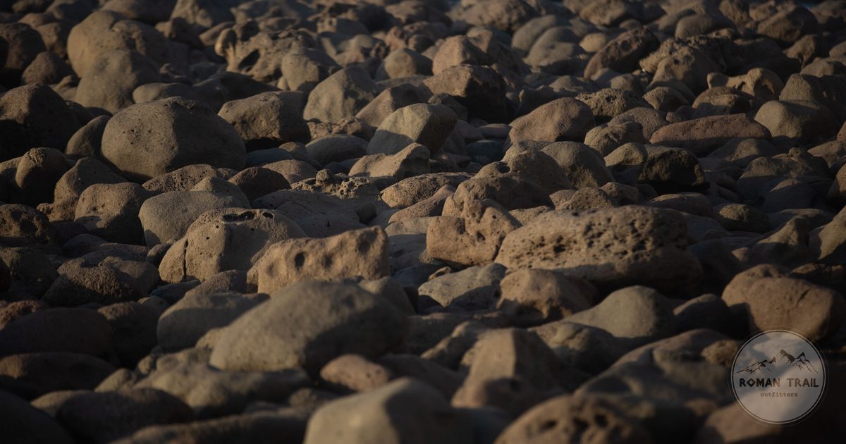 Rocks on a coastline in Senegal