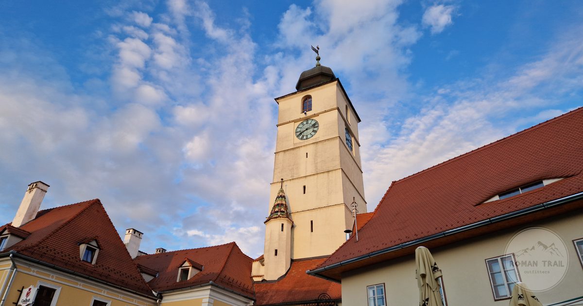 The Turnul Sfatului council tower in Sibiu, Romania