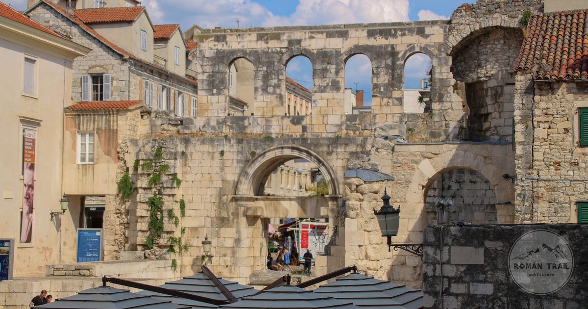 The Silver Gate of Diocletian's Palace in Split, Croatia