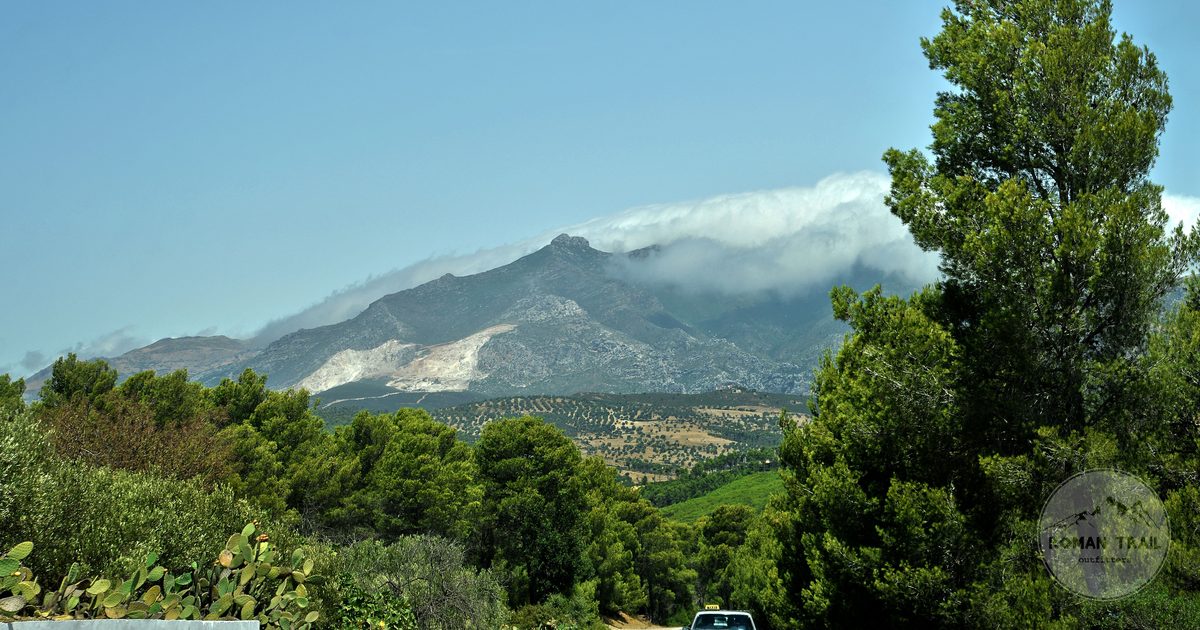 A road through the Rif mountains near Chefchaouen, Morocco