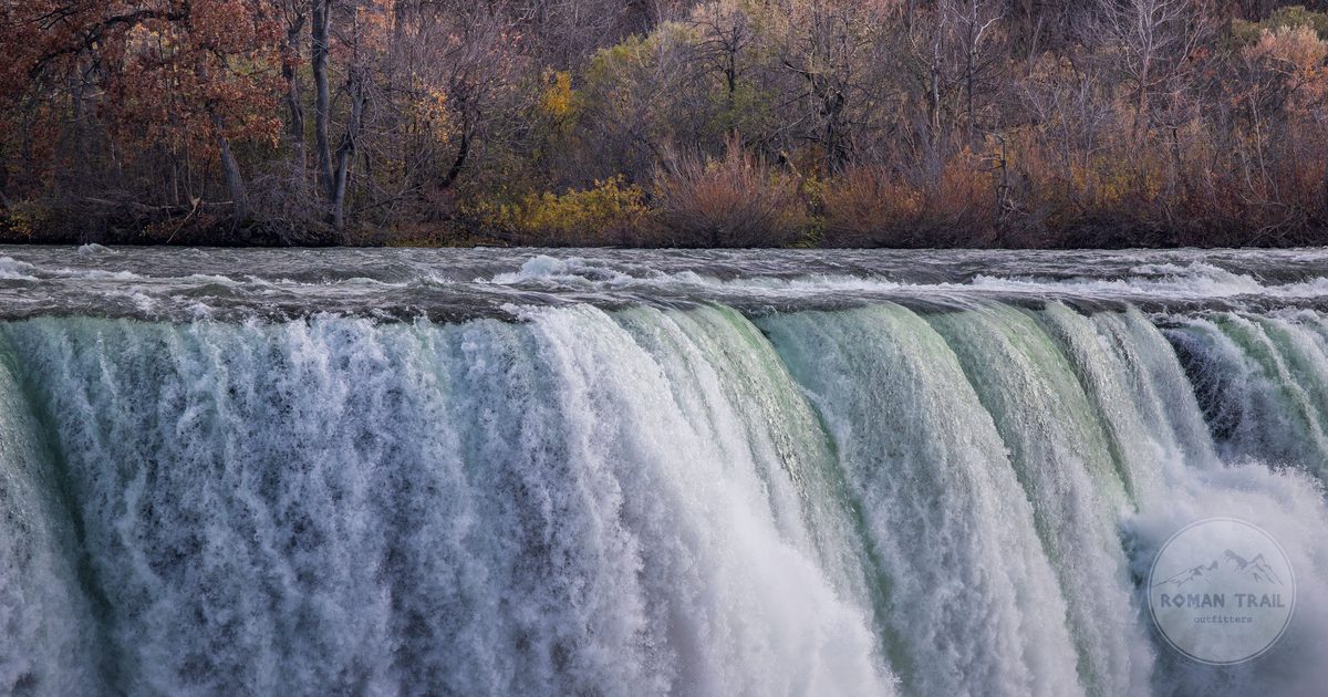 Niagara Falls with autumn foliage, Canada