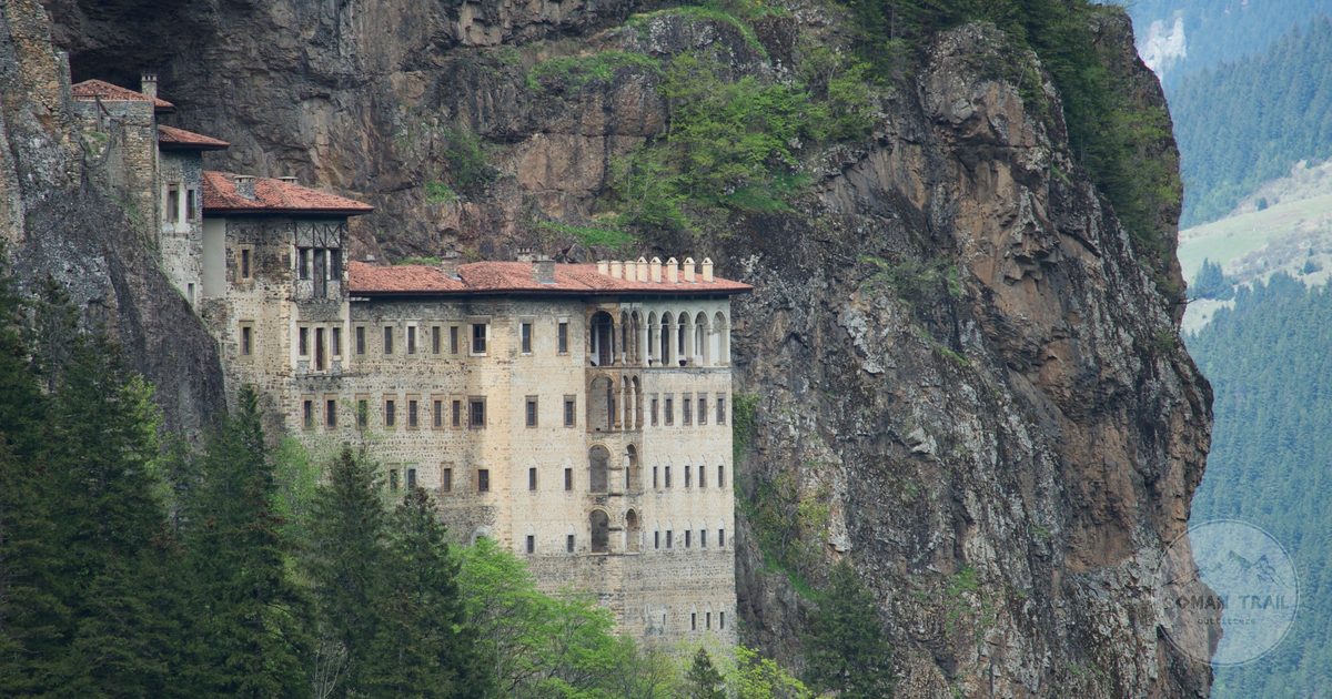 Sumela Monastery built into the cliff face near Trabzon, Turkey