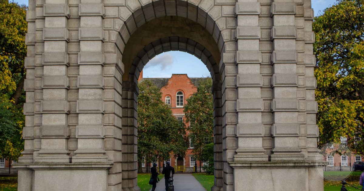 Archway at Trinity College, Dublin, Ireland