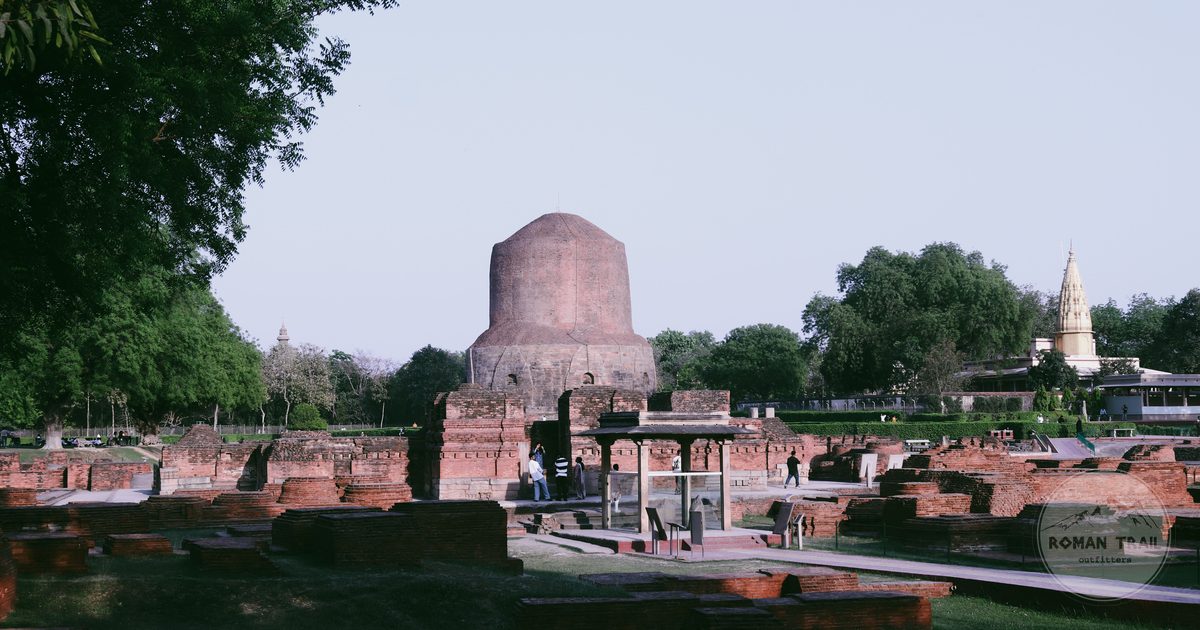 The Dhamek Stupa at Sarnath near Varanasi, India