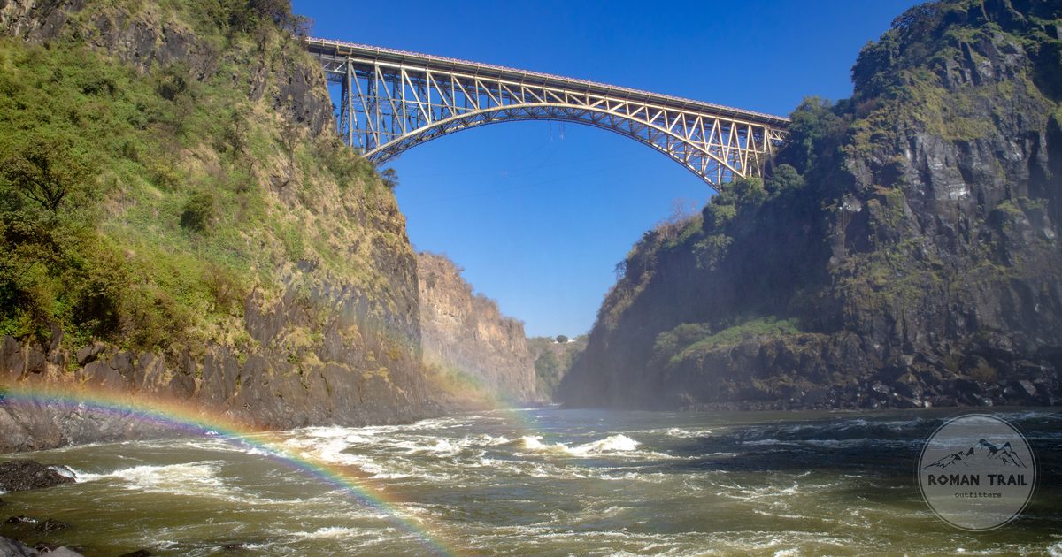 The Victoria Falls Bridge between Zambia and Zimbabwe