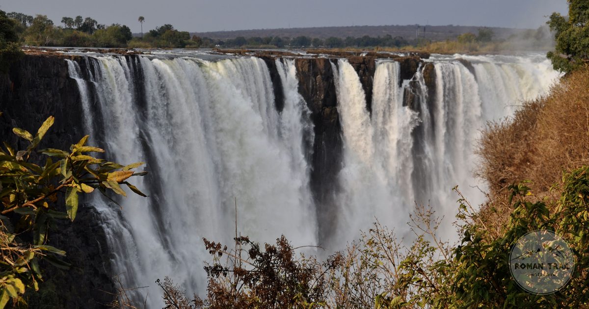 Victoria Falls seen from the Zimbabwe side of the gorge