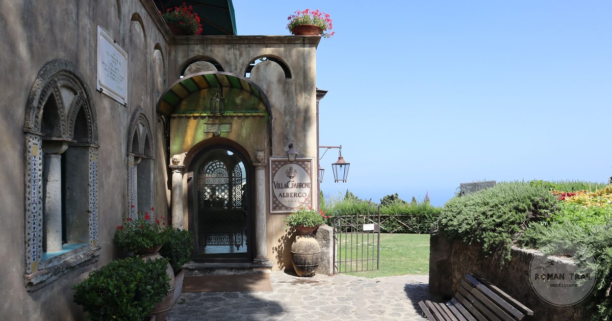 Entrance to Villa Cimbrone in Ravello on the Amalfi Coast, Italy