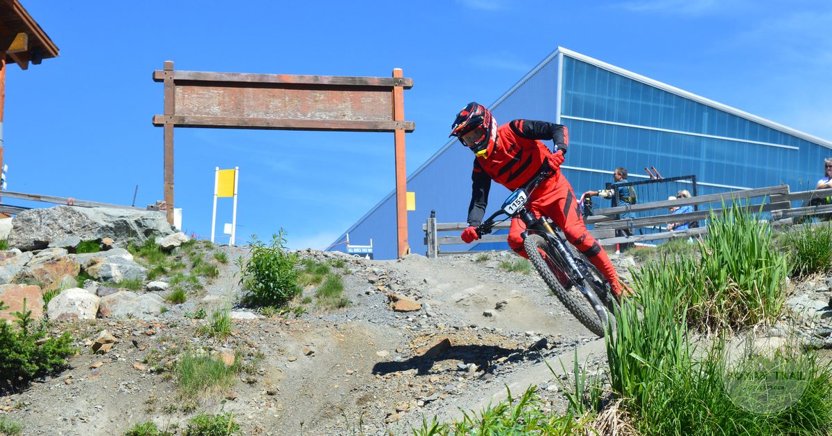 Downhill mountain biking at Whistler, British Columbia