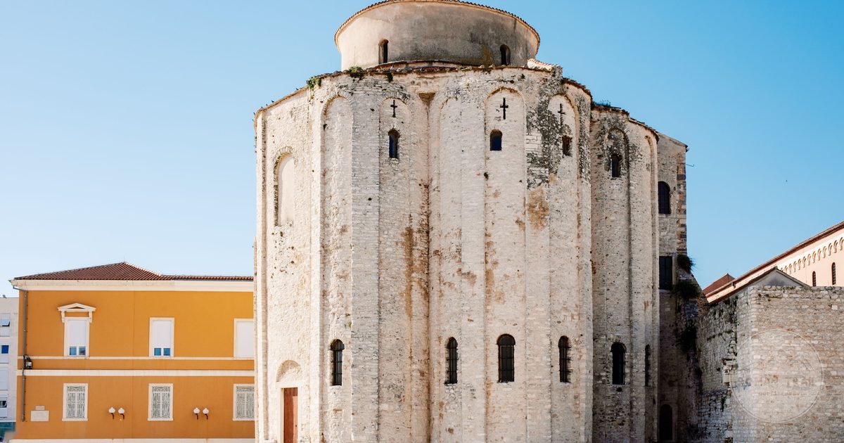 The round Church of St Donatus on the Roman forum at Zadar, Croatia