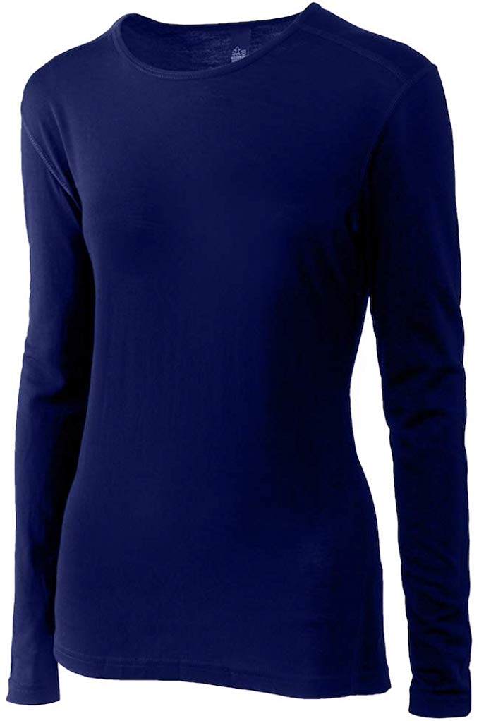 Merino Wool Women's Long Sleeve Top | Crew Neck Shirt