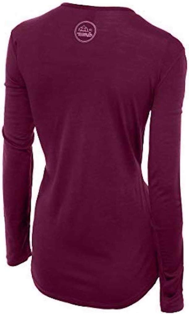 Deep Plum merino wool women's base layer by Roman Trail Outfitters